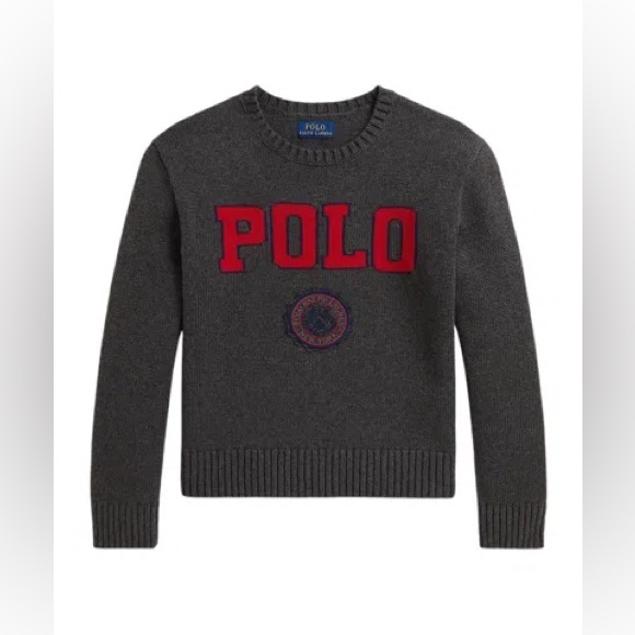 Polo by Ralph Lauren Charcoal Crewneck Sweater